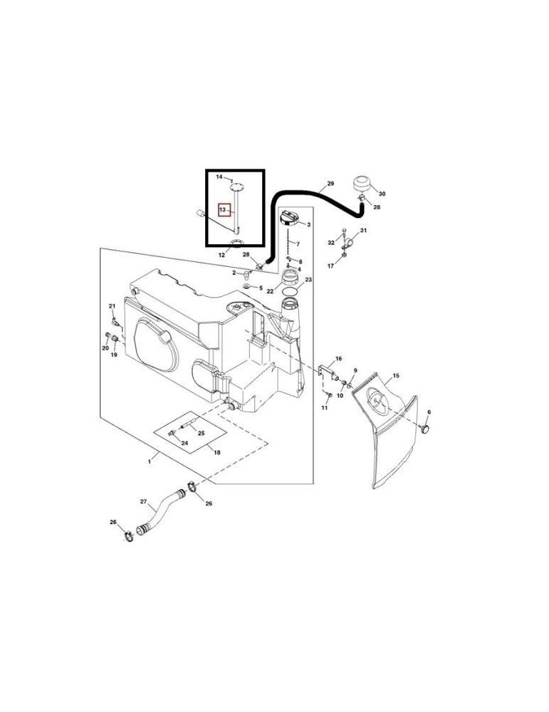 John Deere Sonda Combustibil RE302167