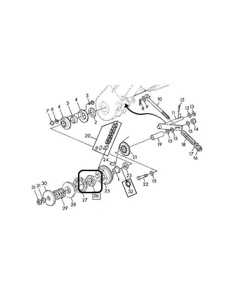 John Deere Butuc Antrenare Z11337