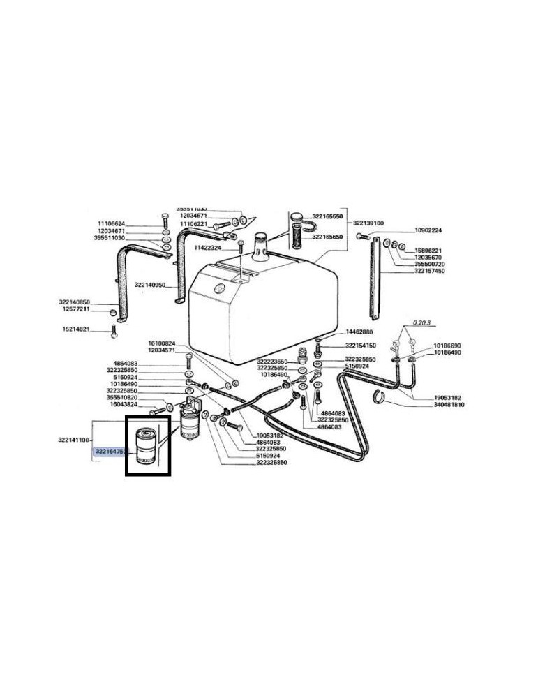 Laverda Filtru Combustibil 003221647500 84477374