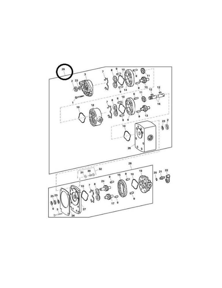John Deere Pompa Hidraulica AXE61756