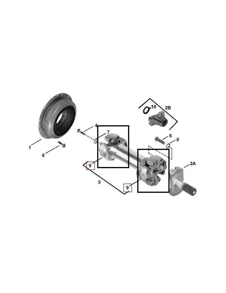 John Deere Cruce Cardan RE52347