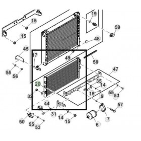 John Deere Radiator AC RE560741