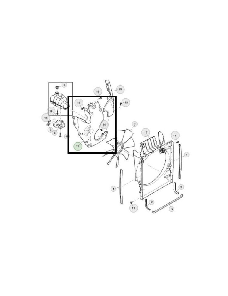 John Deere Deflector RE324679