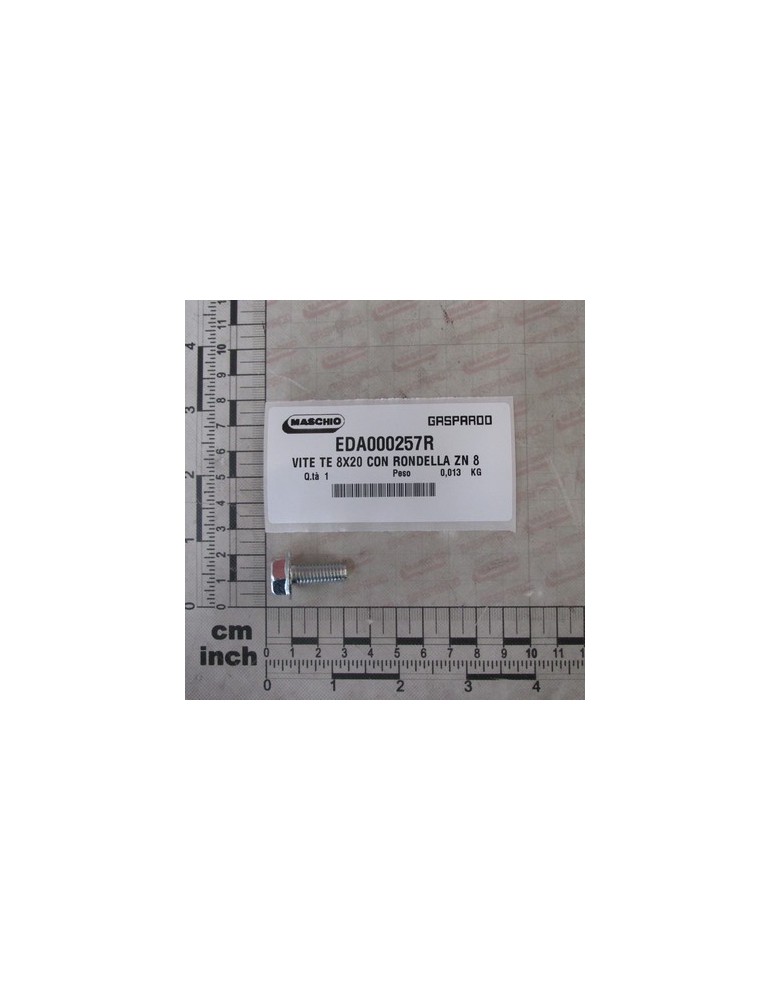 SCREW TE 8X20 WITH WASHER ZN 8