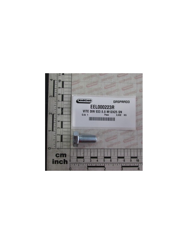 SCREW 933 8.8 M12X25 SN