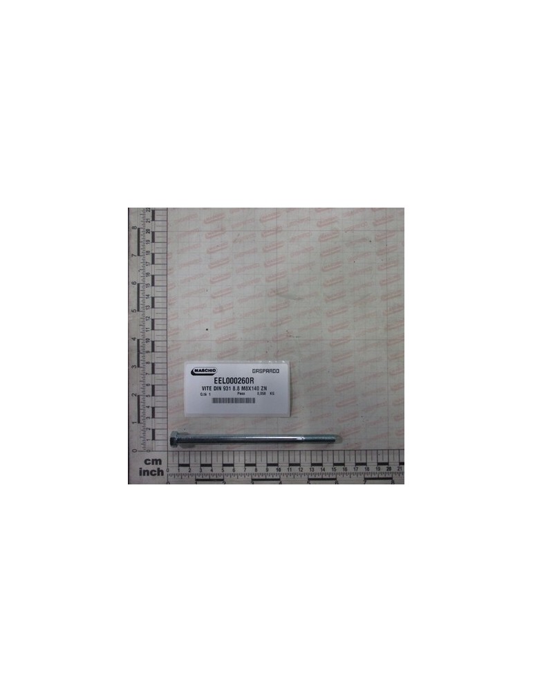 SCREW DIN 931 8.8 M8X140 ZN