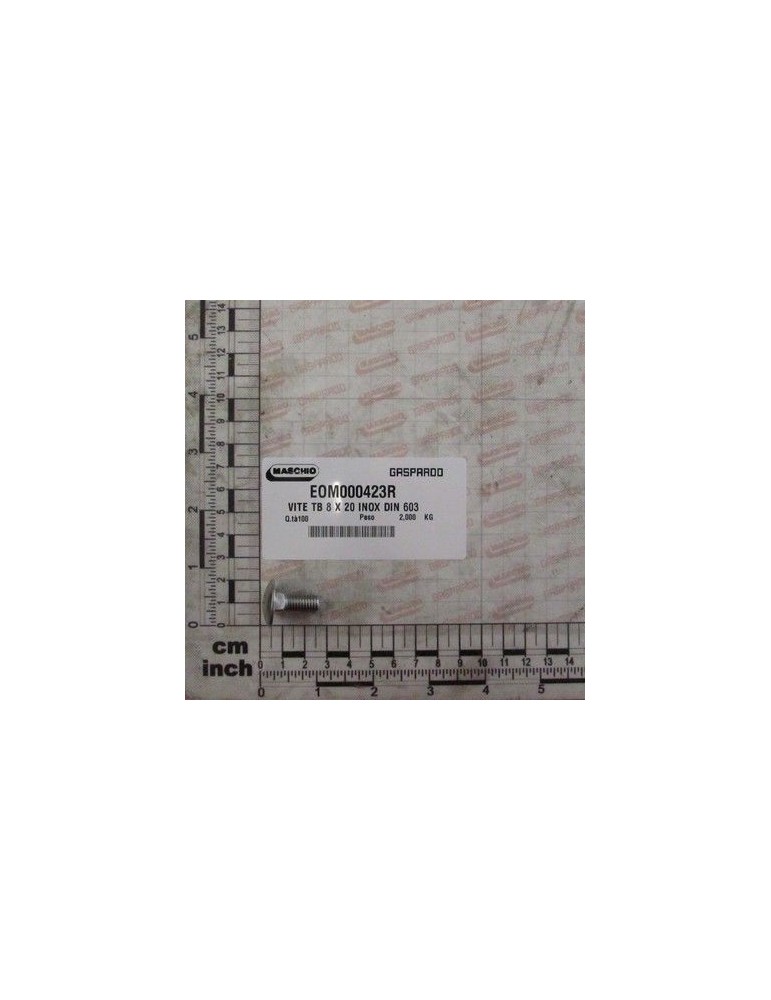 Maschio Gaspardo SURUB TB 8 X 20 INOX DIN 603 EOM000423R