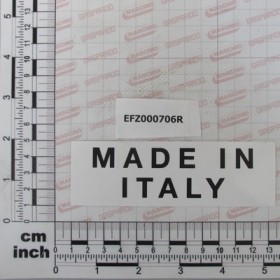 DECAL \"MADE IN ITALY\"