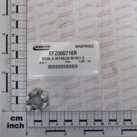 HEX CASTLE NUT M18X1.5