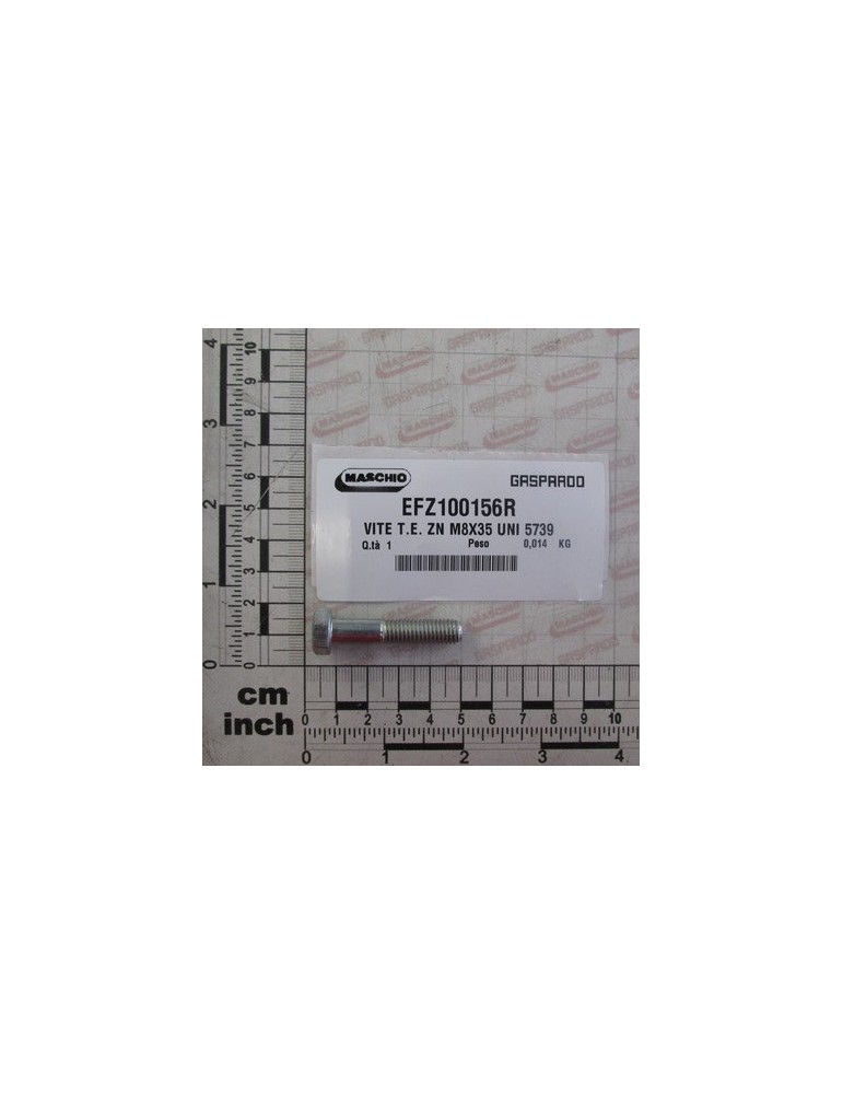 SCREW T.E.  ZN M8X35 UNI 5739