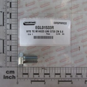 SCREW M14X25 UNI 5739 ZN 8.8