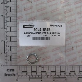 EXT TOOTHED WASHER D14 UNI3703