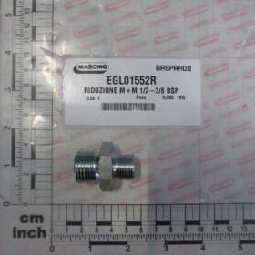 REDUCER M+M 1/2-3/8 BSP
