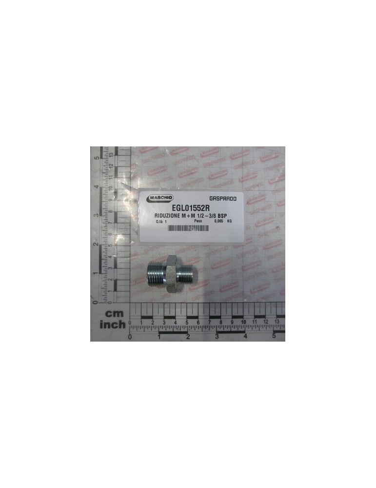 REDUCER M+M 1/2-3/8 BSP