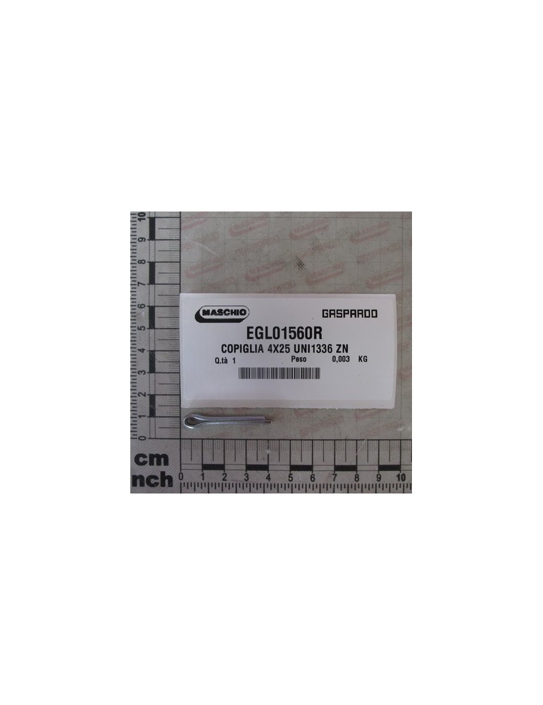 COTTER PIN 4x25 UNI 1336 ZN