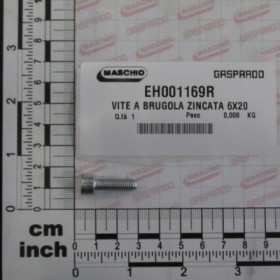 SCREW ALLEN 6X20 ZINC