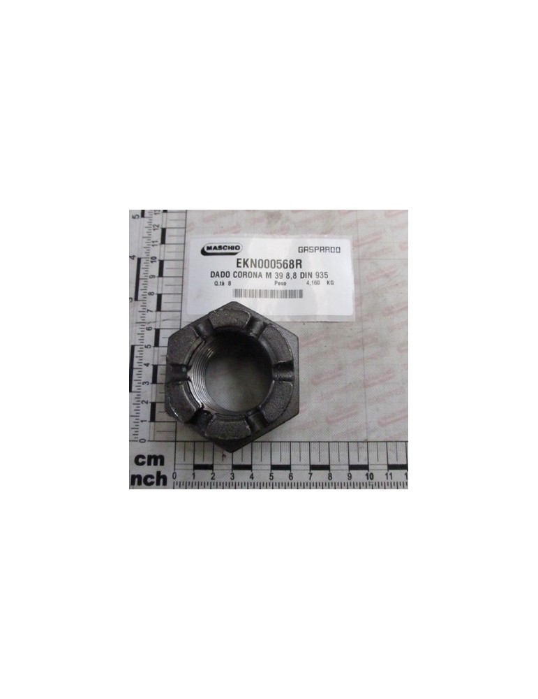 CROWN NUT M 39 8,8 DIN 935