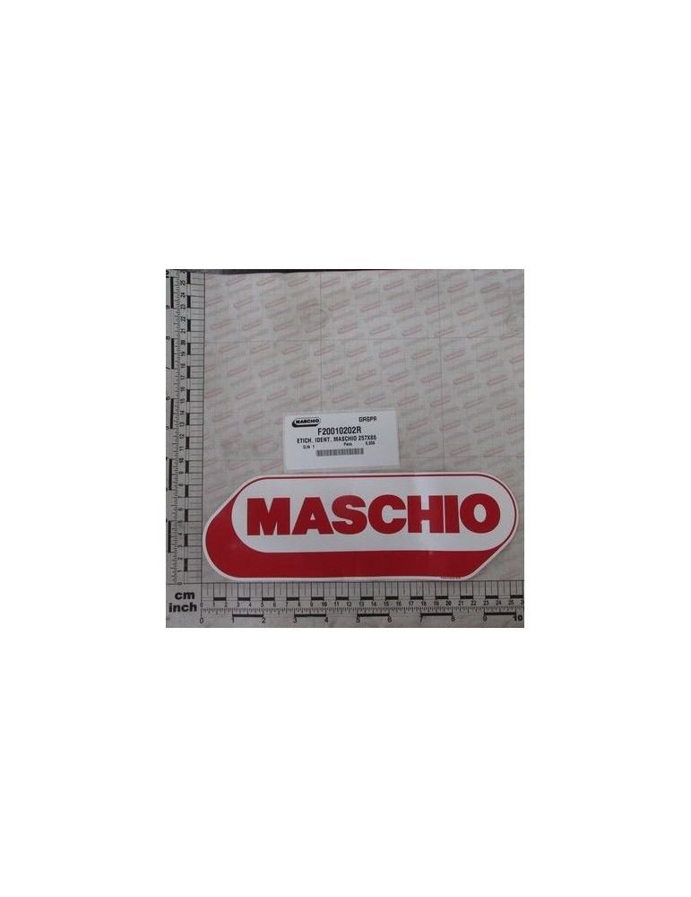 Maschio Gaspardo ETICH.IDENT. MASCHIO 257X 86 F20010202R