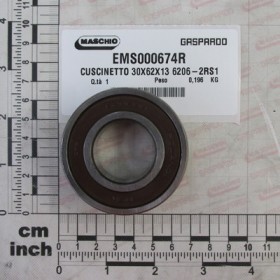 BEARING 30X62X13 6206-2RS1