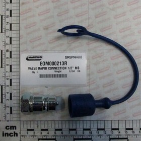 VALVE RAPID CONNECTION 1/2\" MS