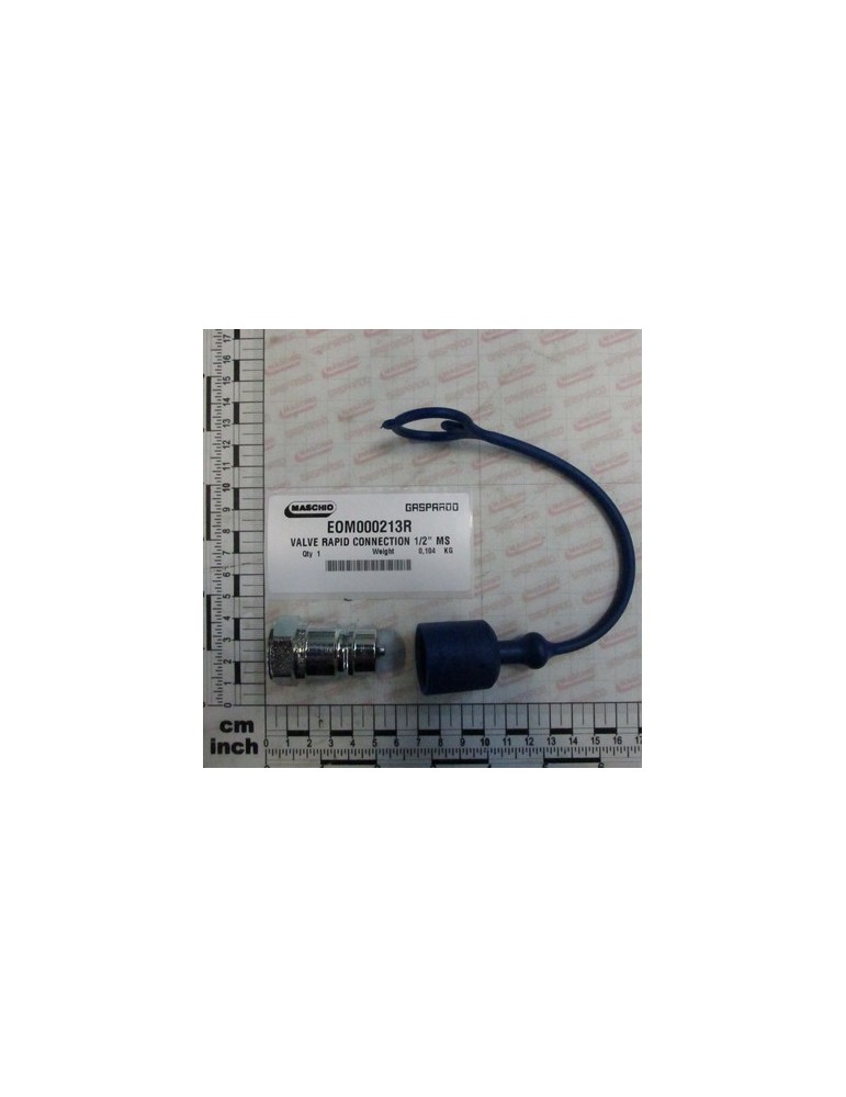 VALVE RAPID CONNECTION 1/2\" MS