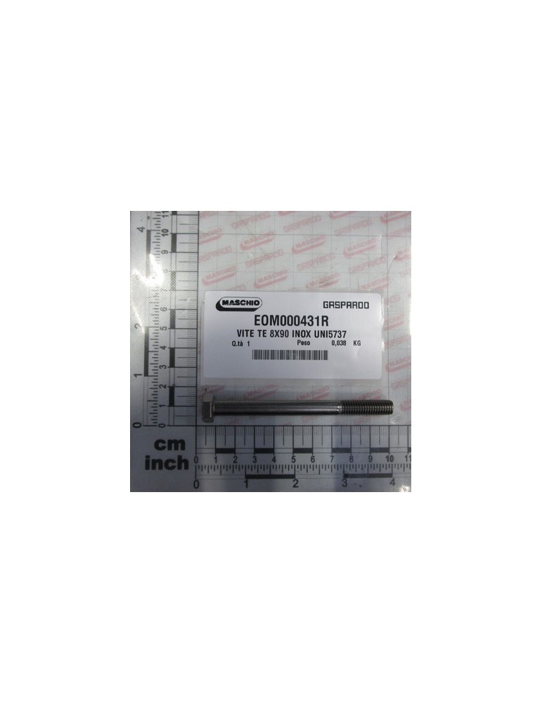 SCREW TE 8X90 INOX UNI5737