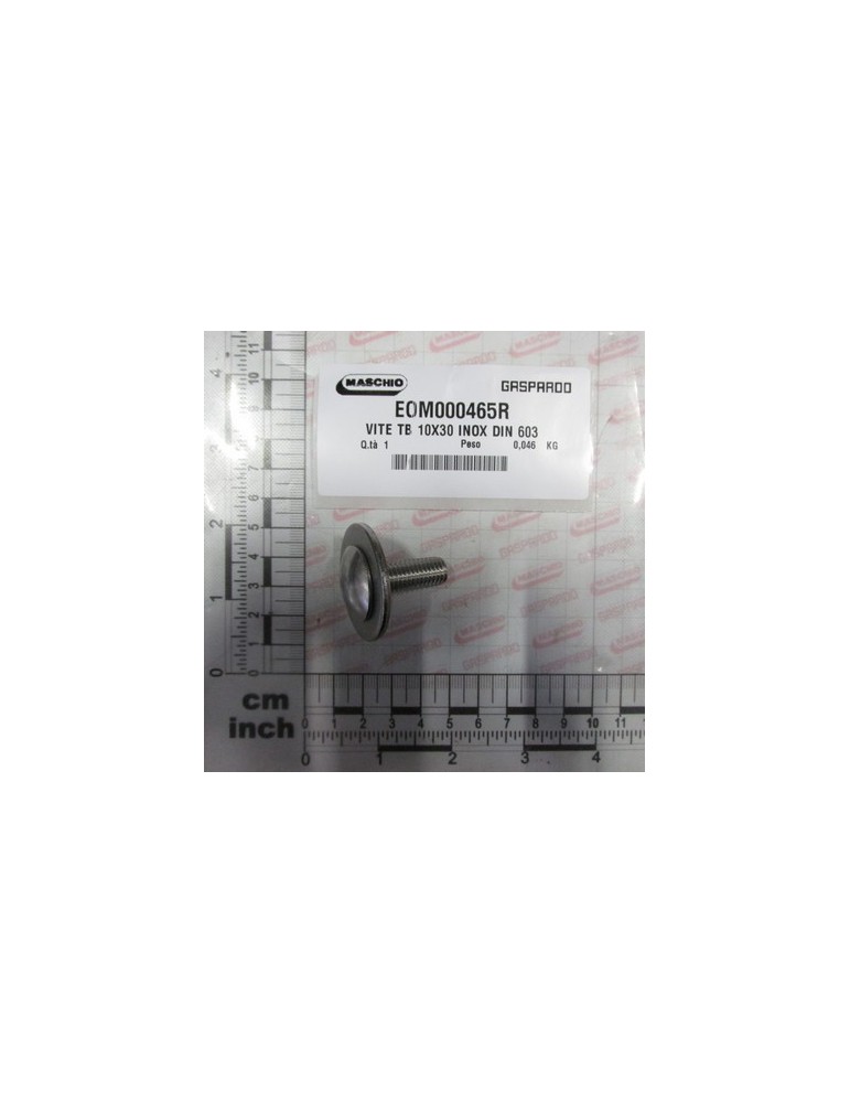 SCREW TB 10X30 STAINL. DIN 603