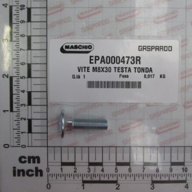BOLT M8X30 ROUND HEAD