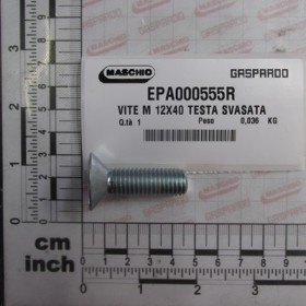 BOLT M12X40 COUNT.HEAD IMBUS