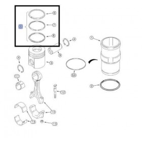 Kit Segmenti Piston 87343194