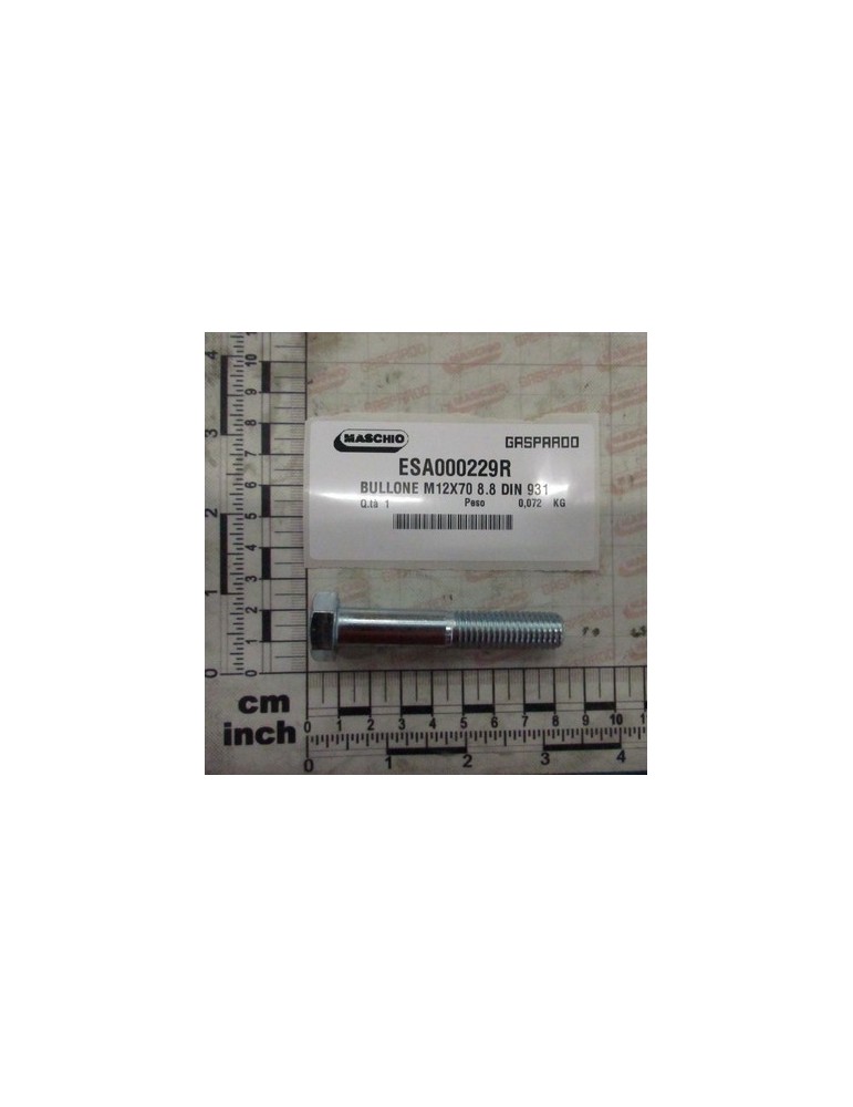 BOLT M12X70 8.8 82101 DIN 931