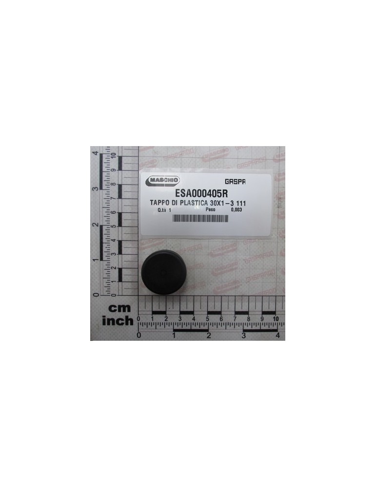 PLASTIC PLUG 30X1-3 111063