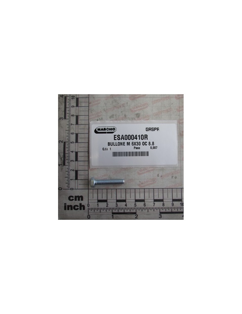 BOLT M 6X30 OC 8.8