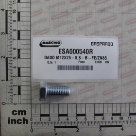 BOLT M12X25-8,8-B-FE/ZN88