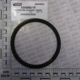 RUBBER GASKET 125x8x6