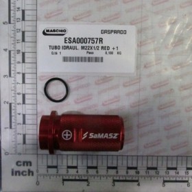 HYDRAULIC HOSE M22X1/2 RED +1
