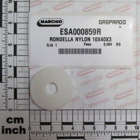 NYLON WASHER 10X40X3
