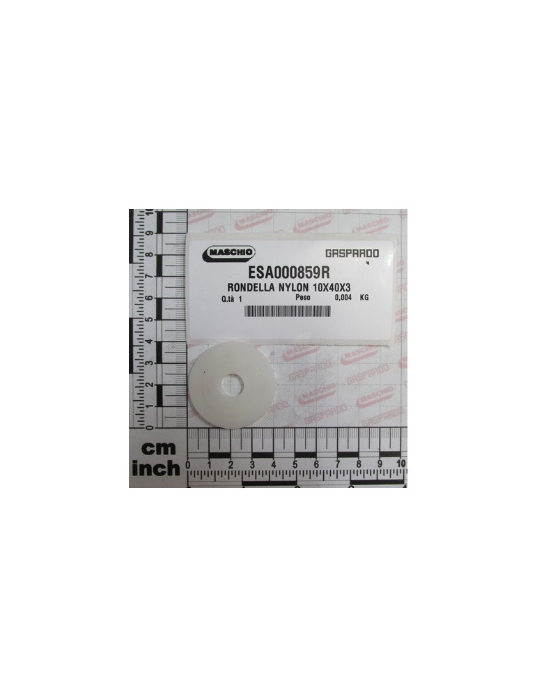NYLON WASHER 10X40X3