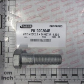 BOLT M20X2,5 X 70 U5737  8.8GE