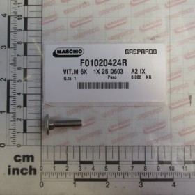 SCREW M6X1X25 A2 IX