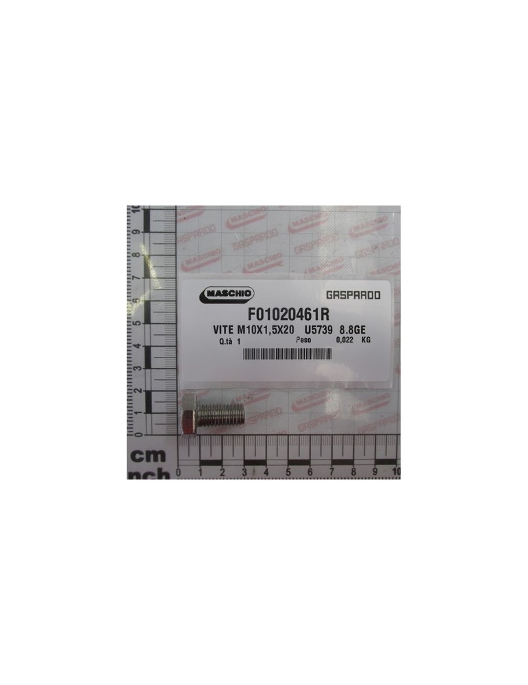 SCREW M10X1,5X20 U5739  8.8GE