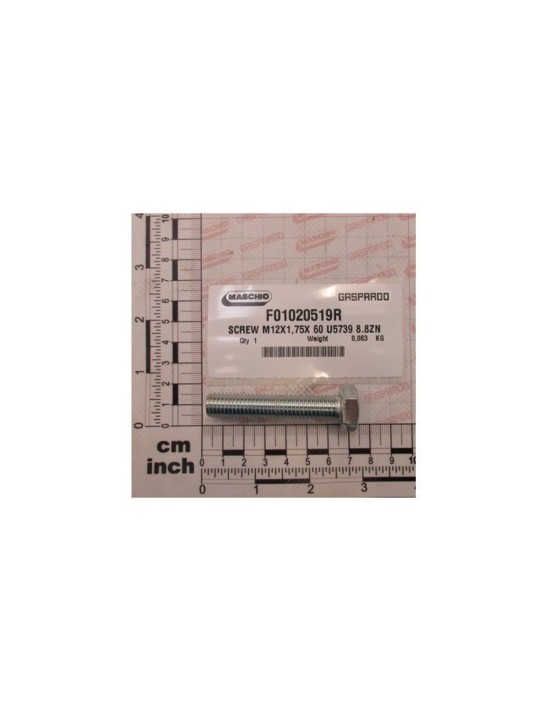 SCREW M12X1,75X 60 U5739 8.8ZN