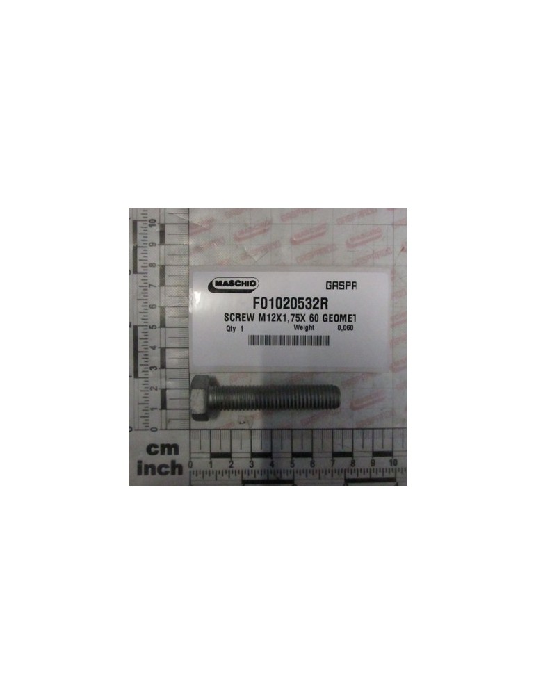 SCREW M12X1,75X 60 GEOMET