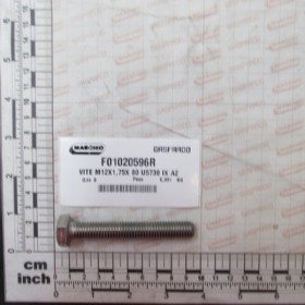 SCREW M12X1,75X80 A2 IX