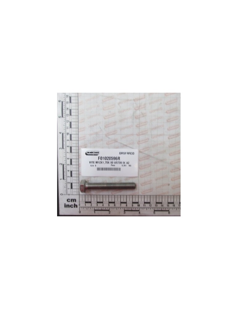 SCREW M12X1,75X80 A2 IX