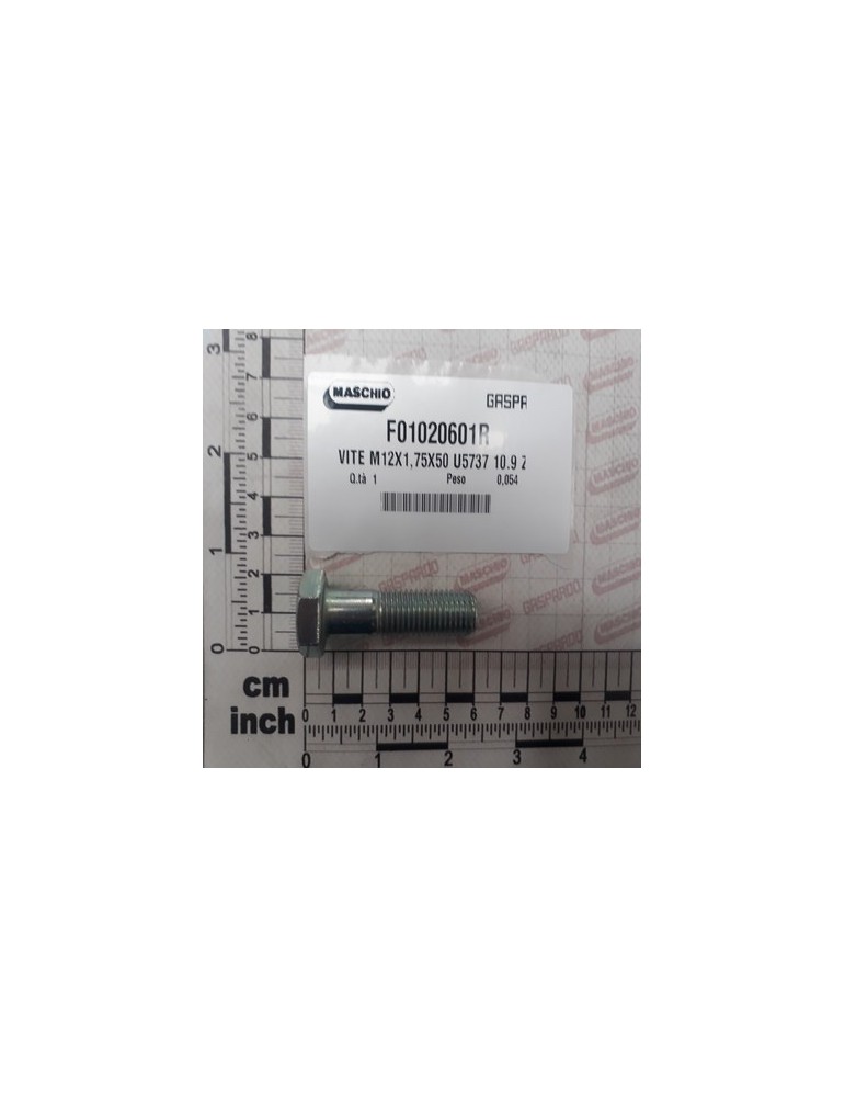SCREW M12X1,75X50 U5737 10.9ZN