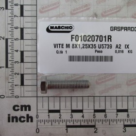 BOLT M 8X1,25X35 U5739  A2  IX