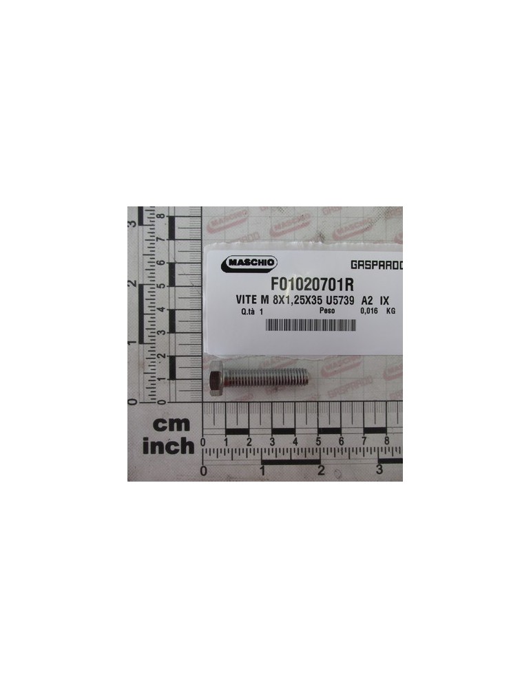 BOLT M 8X1,25X35 U5739  A2  IX