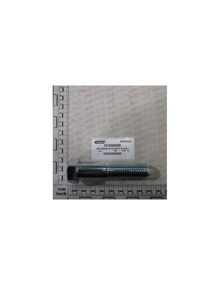 SCREW M30X3,5X140 U5737 8.8 ZN