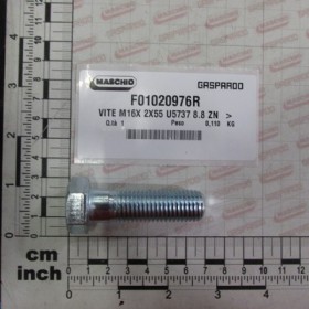 SCREW M16X 2X55 U5737 8.8 ZN